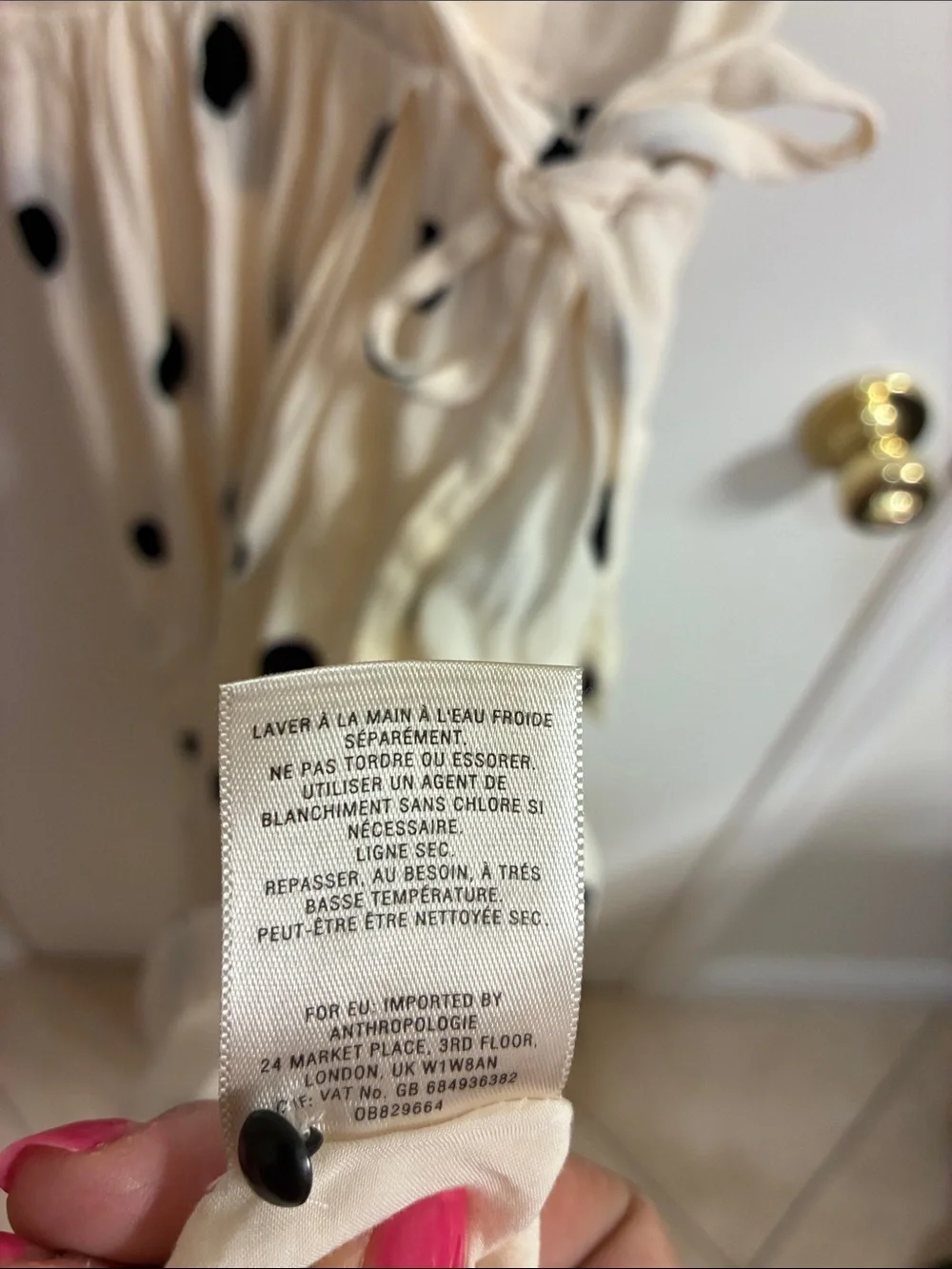 Maeve by Anthropologie White Midi Dress with Black Polka Dots Sz 00